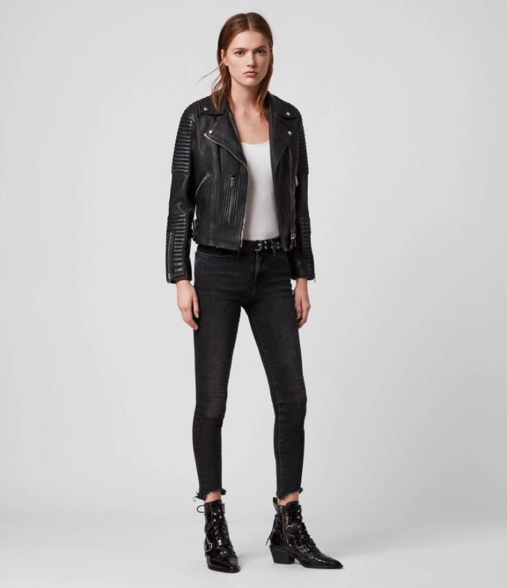 ESTELLA LEATHER BIKER JACKET