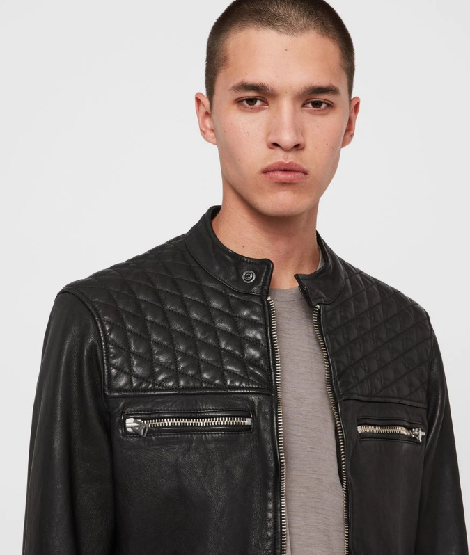 AMERSHAM LEATHER BIKER JACKET