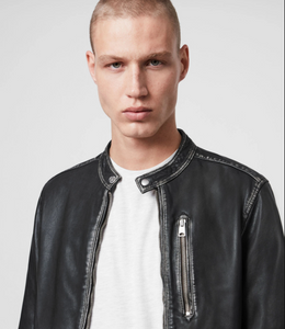 CABLE LEATHER JACKET