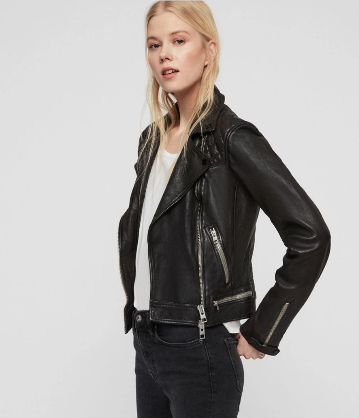CONROY LEATHER BIKER JACKET