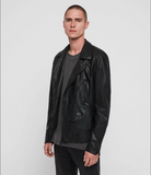 HOLT LEATHER BIKER JACKET