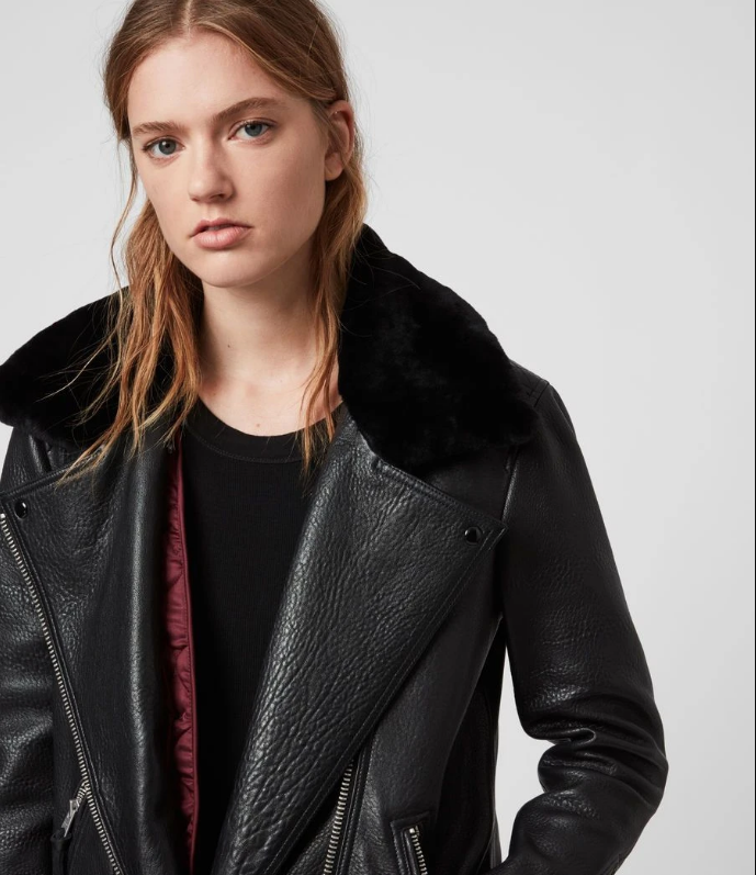 MAIZIE 2-IN-1 LEATHER BIKER JACKET