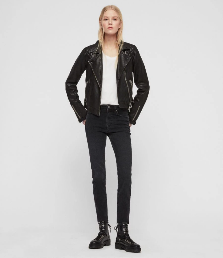 CONROY LEATHER BIKER JACKET