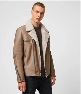 COLEMAN SHEARLING BIKER JACKET