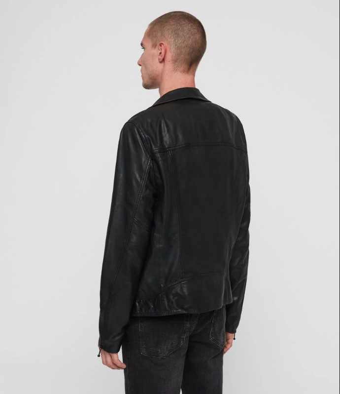 HOLT LEATHER BIKER JACKET