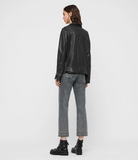 ELINE OVERSIZED LEATHER BIKER JACKET